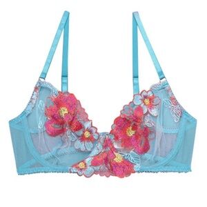 New Honey Birdette Christine Turquoise Bra